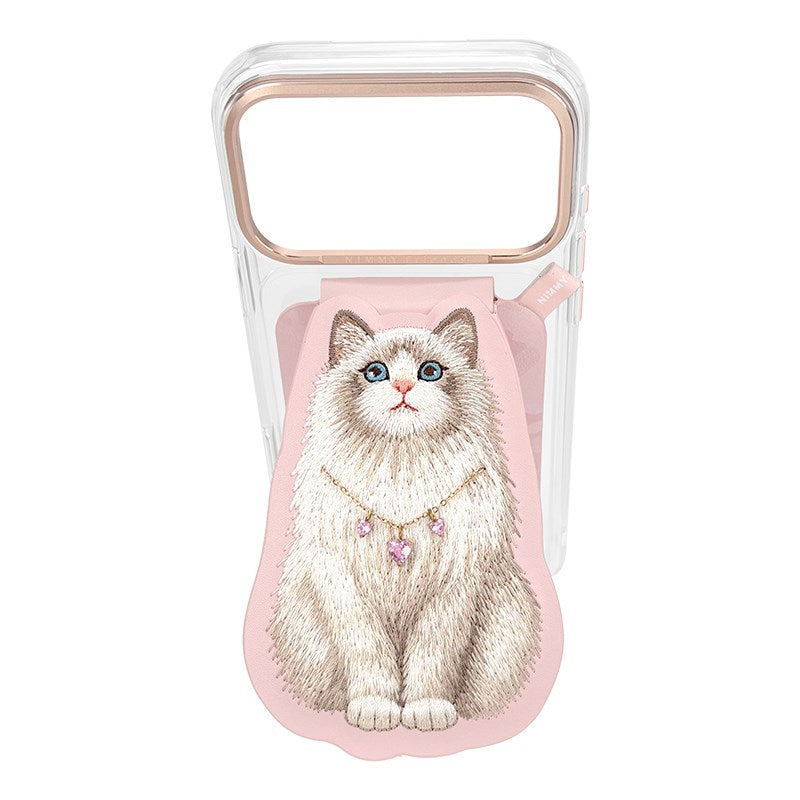 NIMMY · Interchangeable Magnetic 3D Embroidered Necklace Stand and Card Holder Nimmy Phone Case for iPhone 18 Pro · 2
