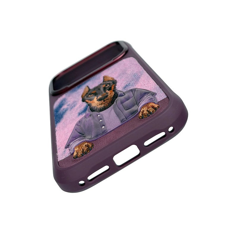 NIMMY Gerçek Doberman Embroidered Nimmy Phone Case N-YSMC for iPhone 18 Pro · 5