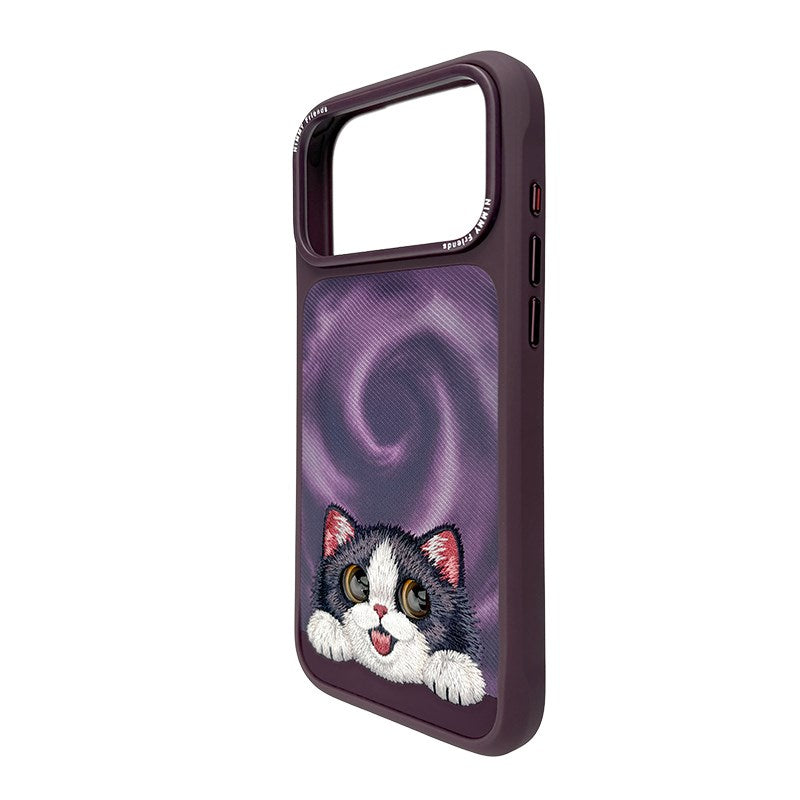 NIMMY Embroidered Cat Design Nimmy Phone Case for iPhone 18 Pro · 3