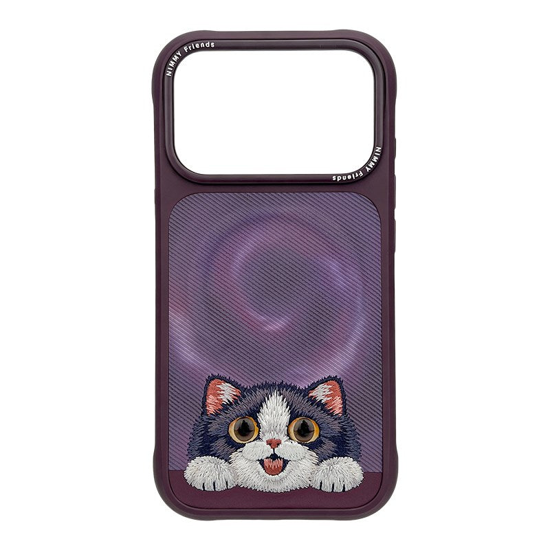 NIMMY Embroidered Cat Design Nimmy Phone Case for iPhone 18 Pro · 1