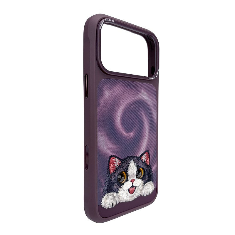 NIMMY Embroidered Cat Design Nimmy Phone Case for iPhone 18 Pro · 4