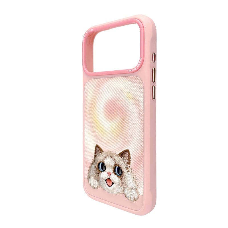 NIMMY Embroidered Cat Design Nimmy Phone Case for iPhone 18 Pro · 4
