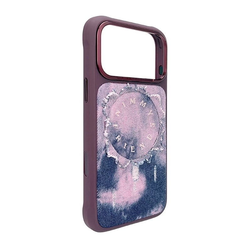 NIMMY MagSafe-Compatible Denim Metal Buttons Nimmy Case for iPhone 18 Pro · 2
