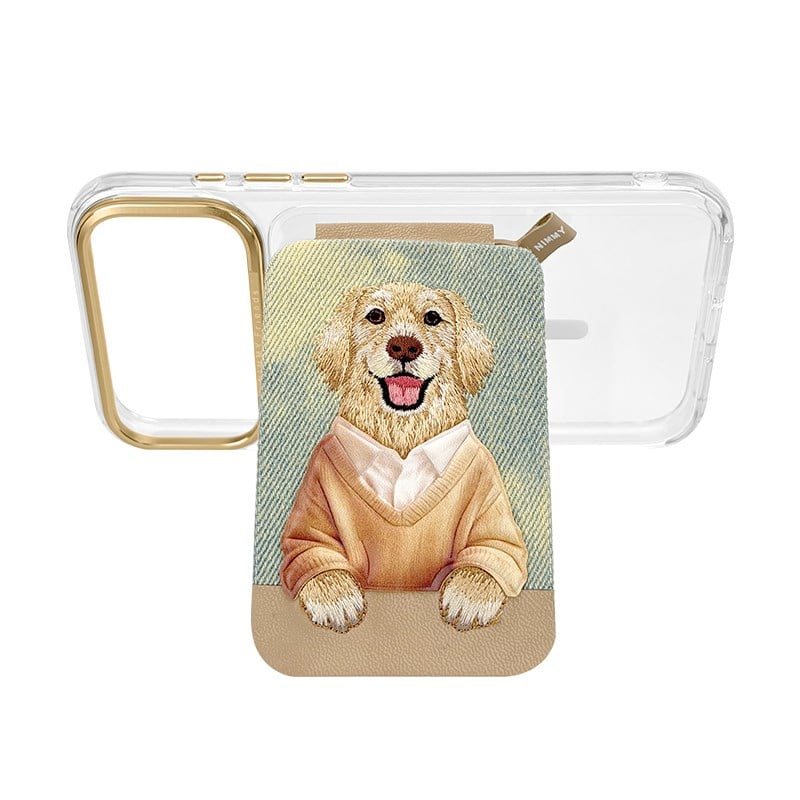 NIMMY Nimmy MagSafe · Interchangeable Magnetic 3D Embroidered Card Holder and Stand Phone Case for iPhone 18 Pro · 3