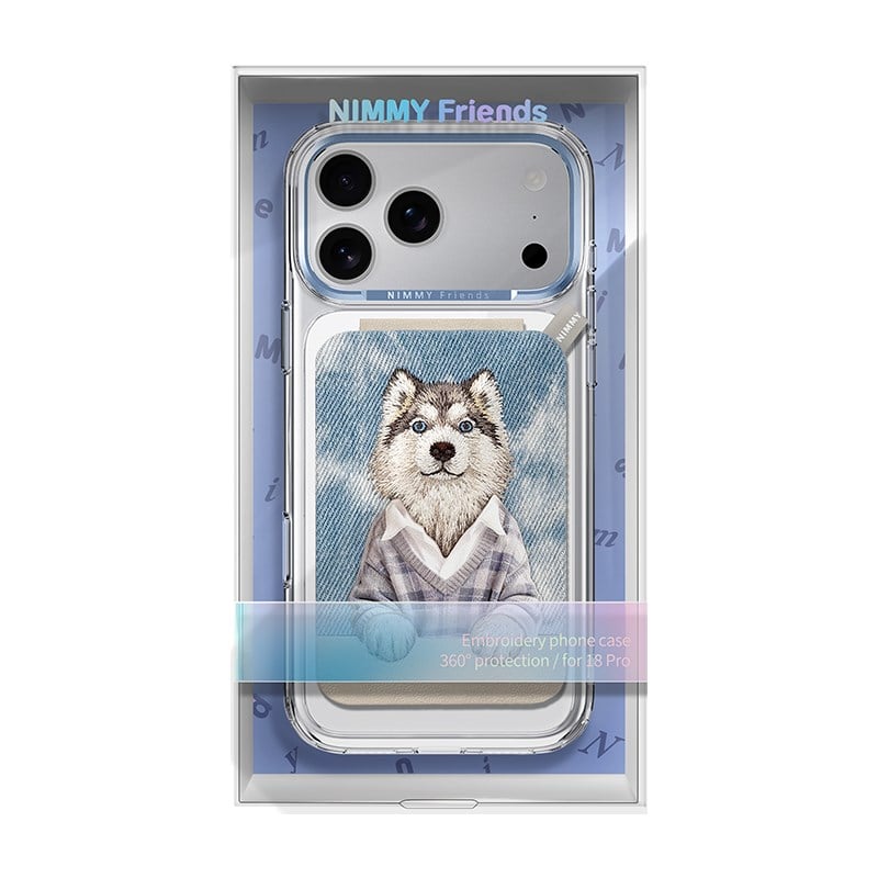 NIMMY Nimmy MagSafe · Interchangeable Magnetic 3D Embroidered Card Holder and Stand Phone Case for iPhone 18 Pro · 6
