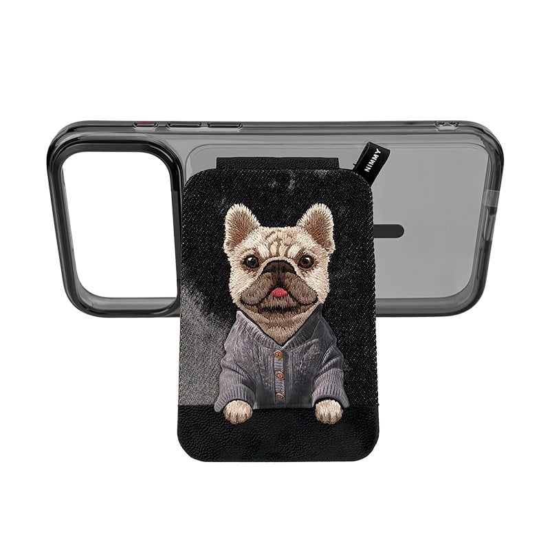 NIMMY Nimmy MagSafe · Interchangeable Magnetic 3D Embroidered Card Holder and Stand Phone Case for iPhone 18 Pro · 3