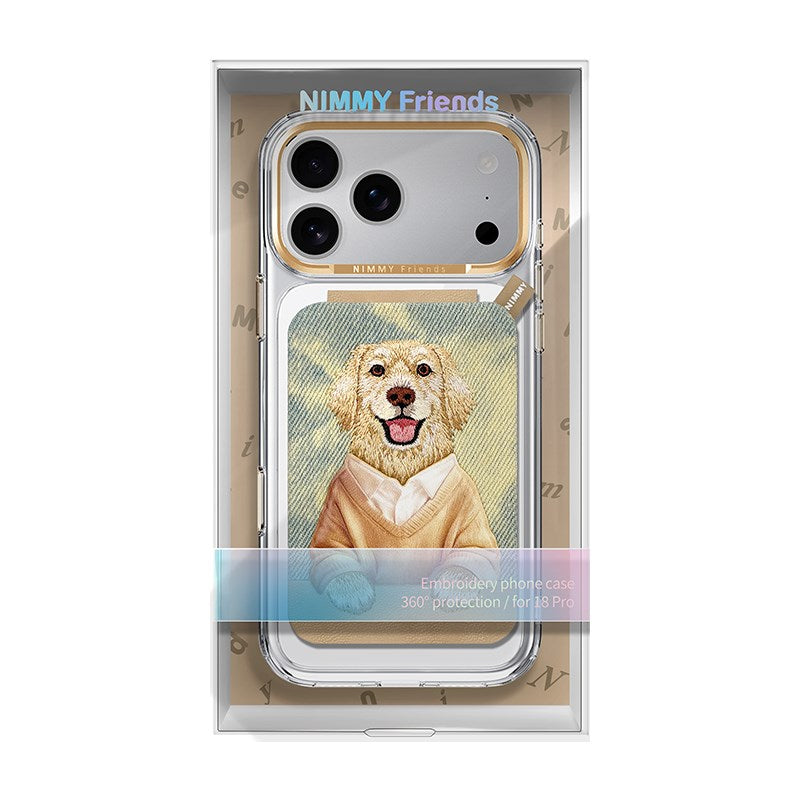 NIMMY Nimmy MagSafe · Interchangeable Magnetic 3D Embroidered Card Holder and Stand Phone Case for iPhone 18 Pro · 6