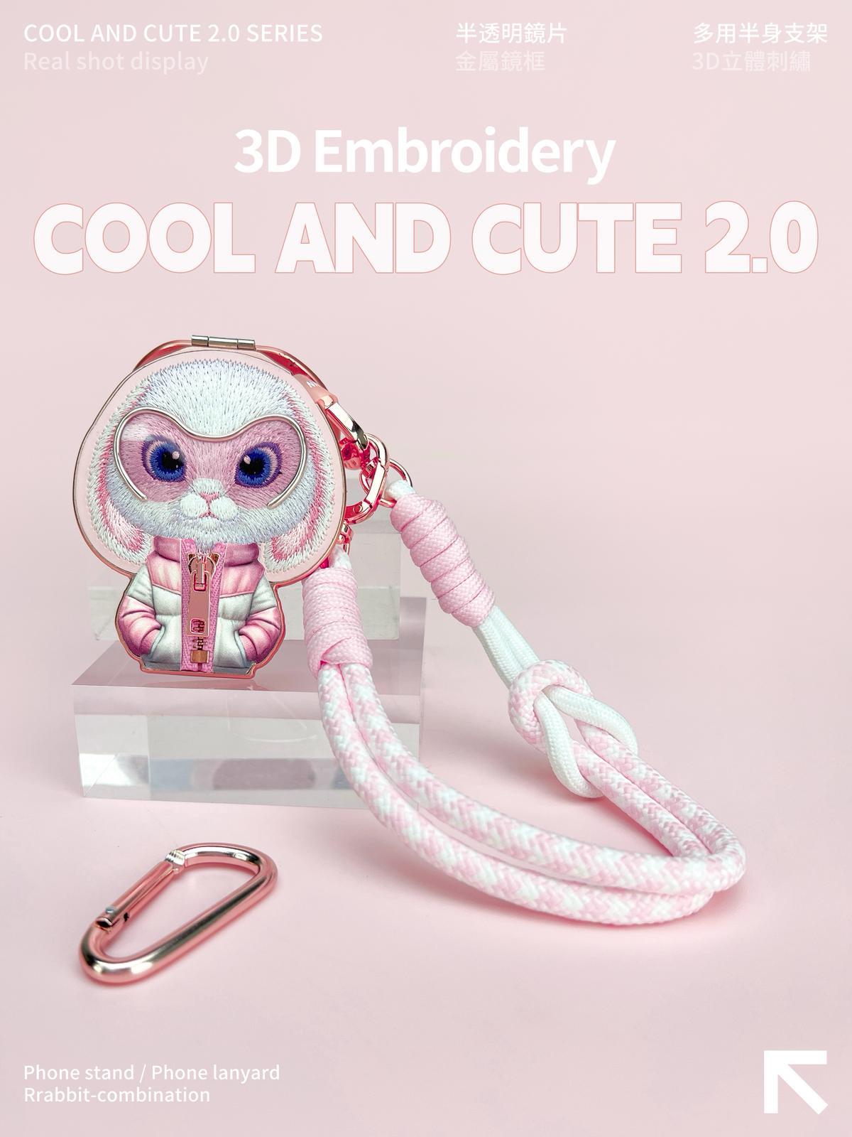 NIMMY Cool Cute 2.0 Crossbody Phone Strap and Charm Wrist Strap Set - Pink · 5