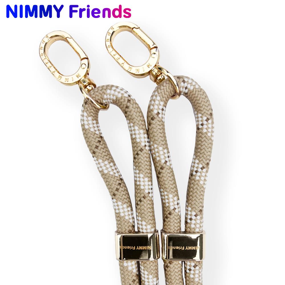 NIMMY Cool Cute 2.0 Crossbody Phone Strap and Charm Wrist Strap Set - Brown · 2