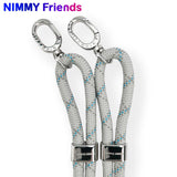NIMMY Cool Cute 2.0 Crossbody Phone Strap and Charm Wrist Strap Set - Gray · 3