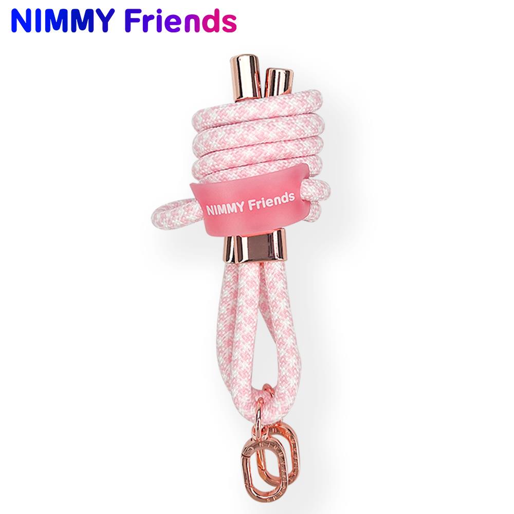 NIMMY Cool Cute 2.0 Crossbody Phone Strap and Charm Wrist Strap Set - Pink · 2