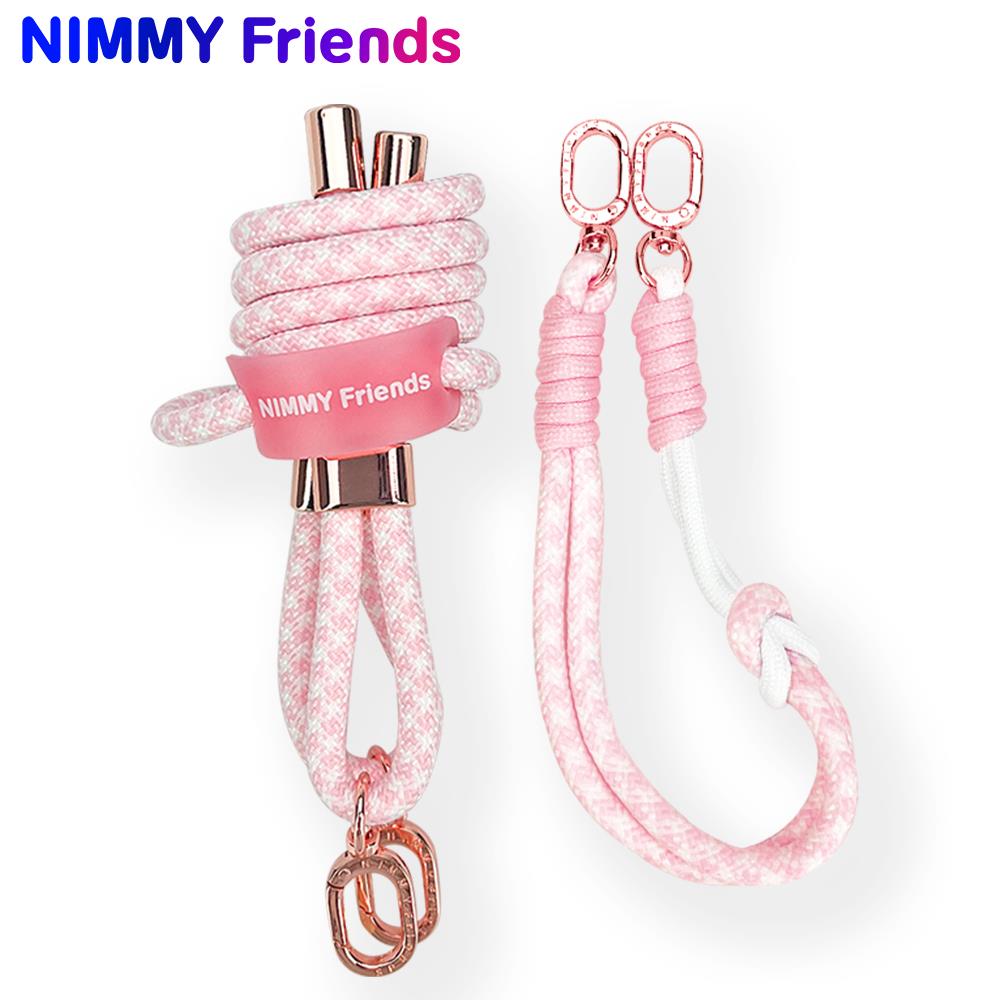 NIMMY Cool Cute 2.0 Crossbody Phone Strap and Charm Wrist Strap Set - Pink · 1