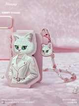 NIMMY White Cat Crystal Phone Charm and Wrist Strap · 8