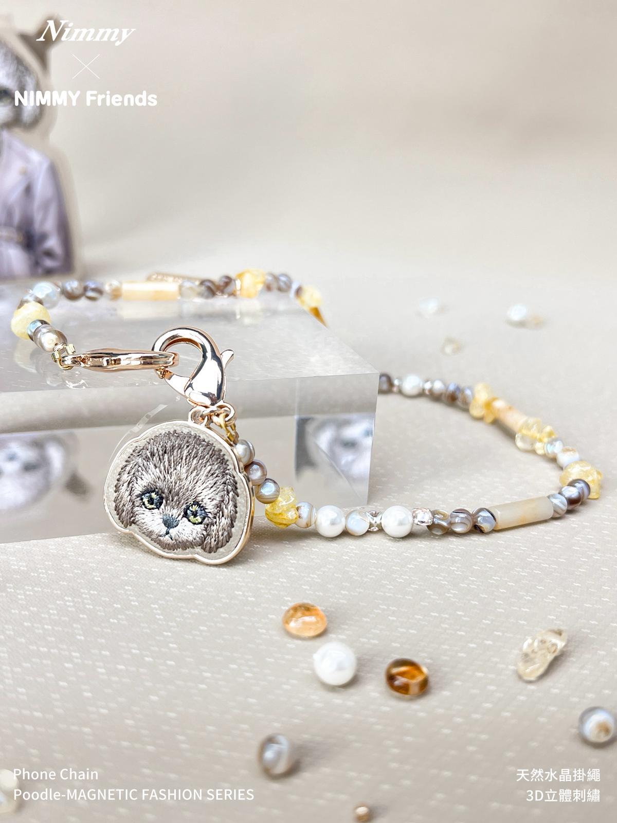 NIMMY Poodle Crystal Phone Charm and Wrist Strap · 7