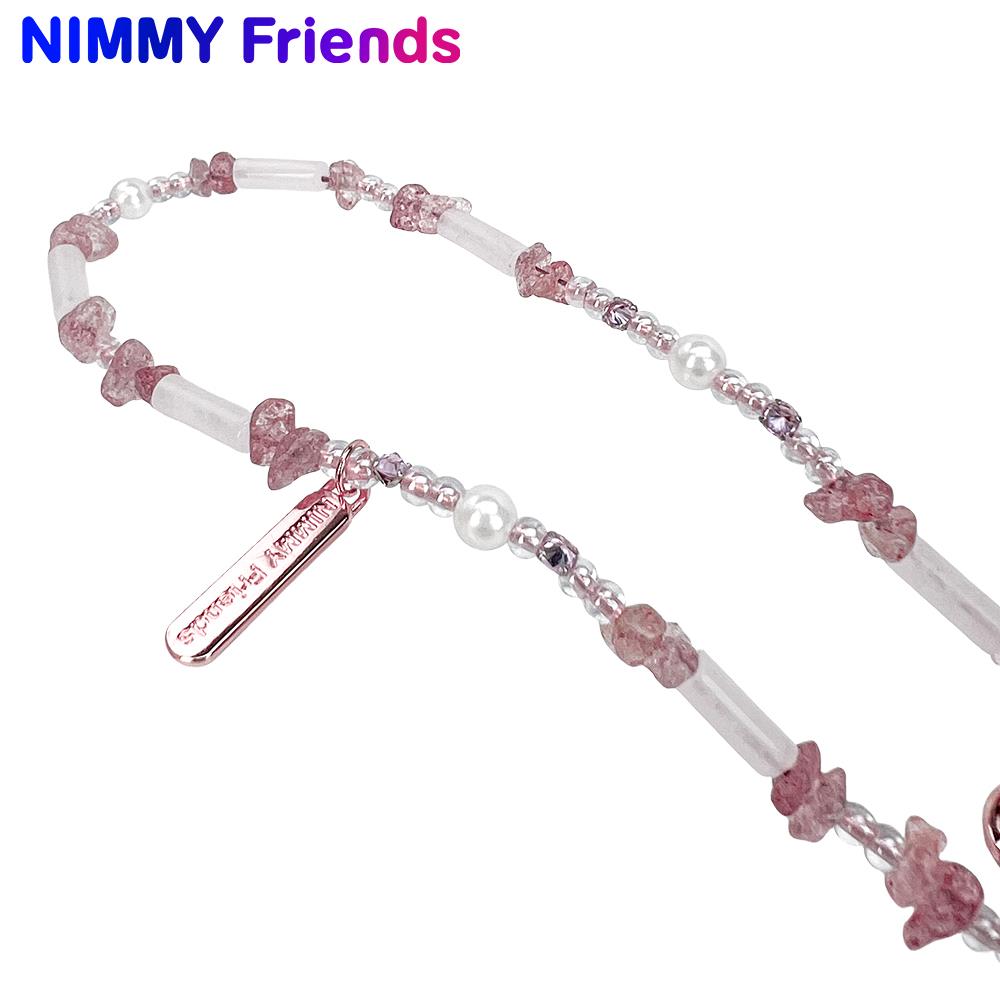 NIMMY White Cat Crystal Phone Charm and Wrist Strap · 4