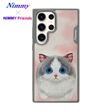 NIMMY Samsung Galaxy S24 · 3D Embroidered Eye Detail Big Eyes Cat Case · 1
