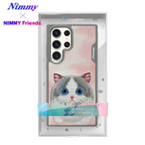 NIMMY Samsung Galaxy S24 · 3D Embroidered Eye Detail Big Eyes Cat Case · 4