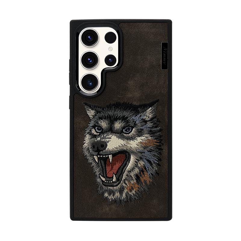 NIMMY Samsung Galaxy S24 Ultra · 3D Süet Embroidered Kurt Figürlü Raptor Series Case · 1
