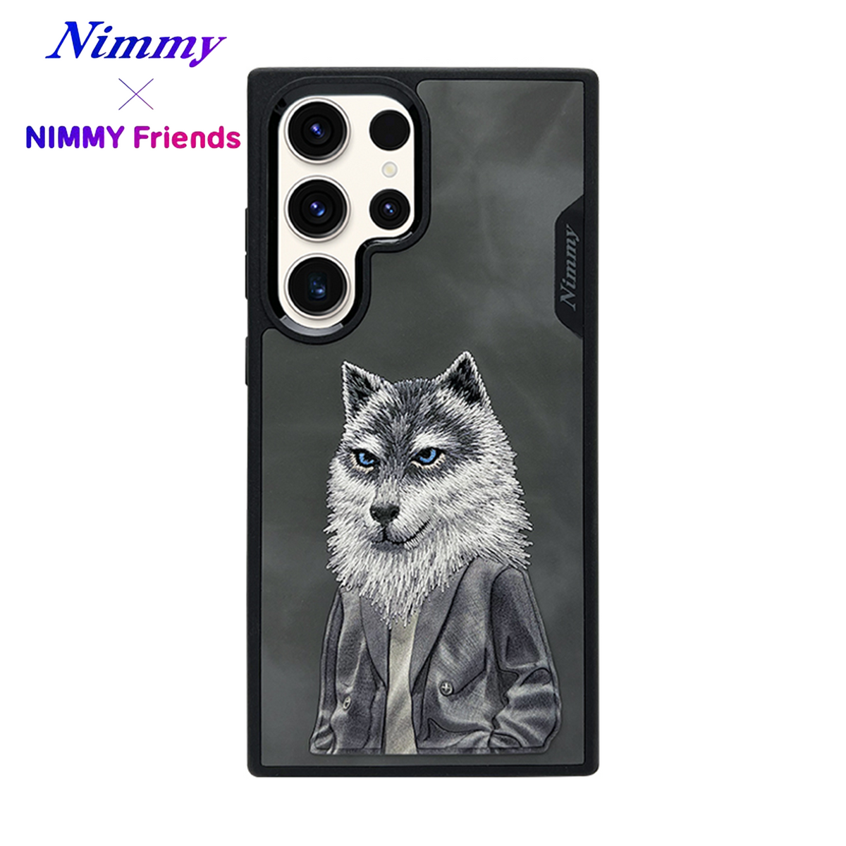 NIMMY Samsung Galaxy S24 Ultra · 3D Embroidered Kurt Figürlü Fashion Pet Case · 1