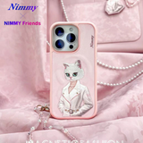 NIMMY 3D Embroidered Kabartmalı Cat Figürlü Fashion Case for Samsung Galaxy S25 Ultra | MagSafe · 4