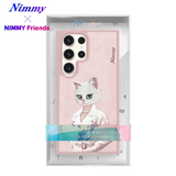 NIMMY 3D Embroidered Kabartmalı Cat Figürlü Fashion Case for Samsung Galaxy S25 Ultra | MagSafe · 2