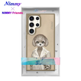 NIMMY 3D Embroidered Dog Figürlü Fashion Case for Samsung Galaxy S25 Ultra | MagSafe · 2