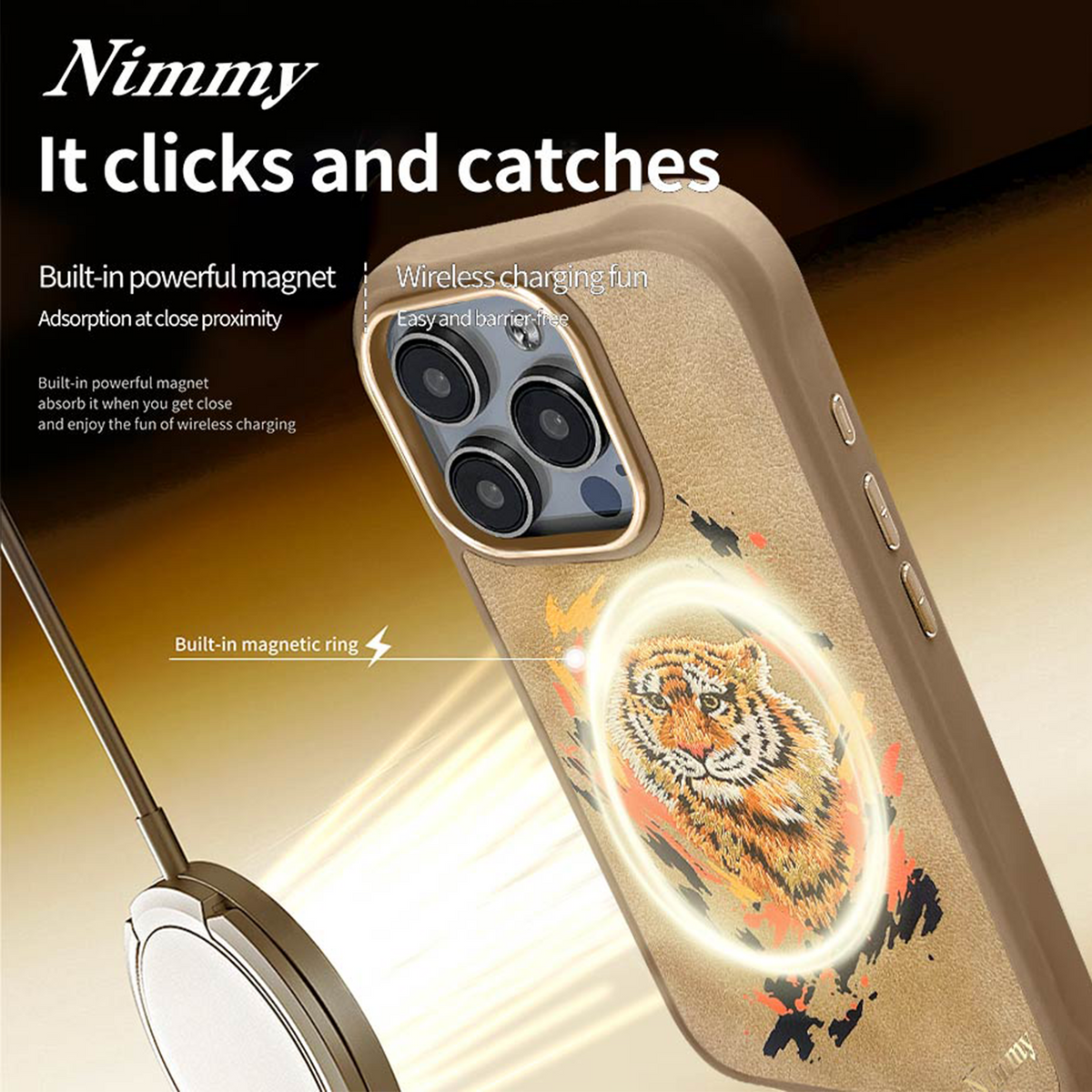 NIMMY 3D Embroidered Kaplan Figürlü Premium Case 2.0 for Samsung Galaxy S25 Ultra | MagSafe · 6