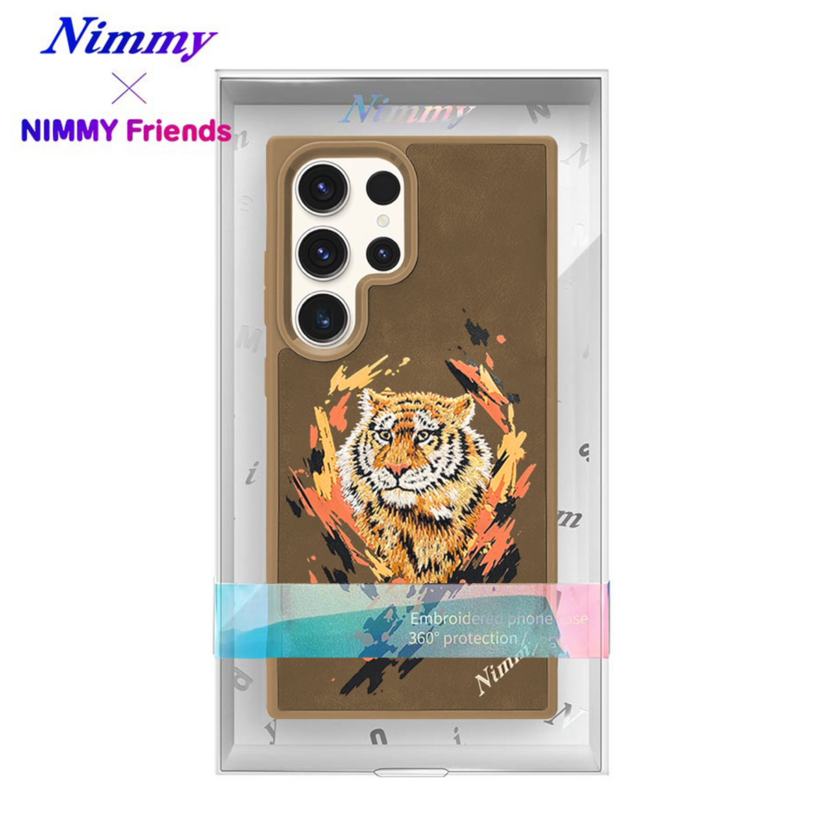 NIMMY 3D Embroidered Kaplan Figürlü Premium Case 2.0 for Samsung Galaxy S25 Ultra | MagSafe · 4
