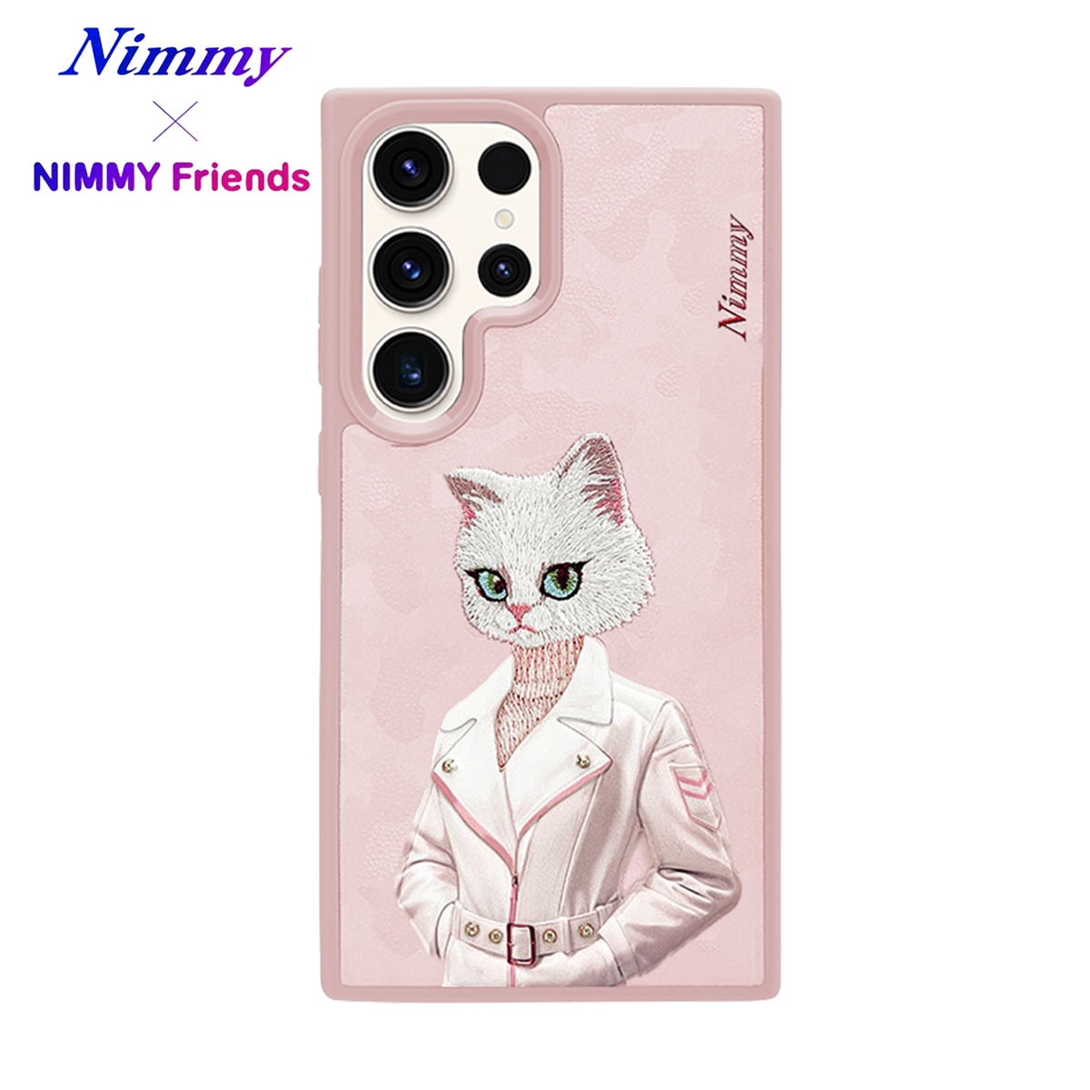 NIMMY 3D Embroidered Kabartmalı Cat Figürlü Fashion Case for Samsung Galaxy S25 Ultra | MagSafe · 1