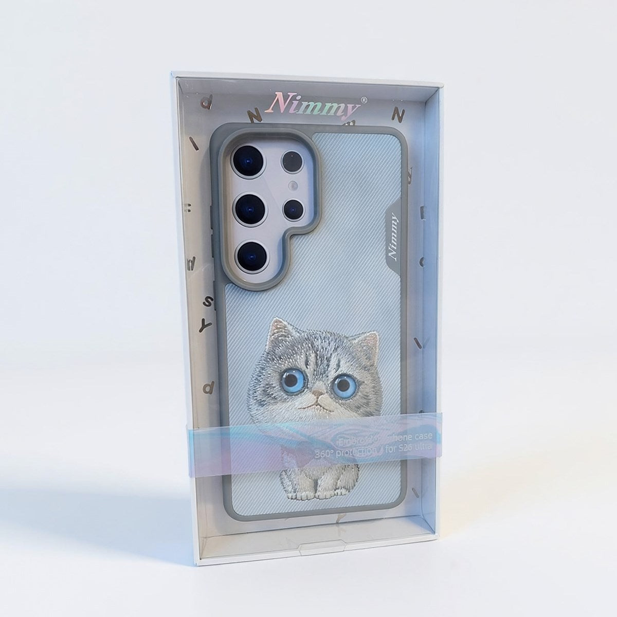 NİMMY · 3D Embroidered Eye Detail Cat Design Silicone Case for Samsung Galaxy S26 Ultra · 4