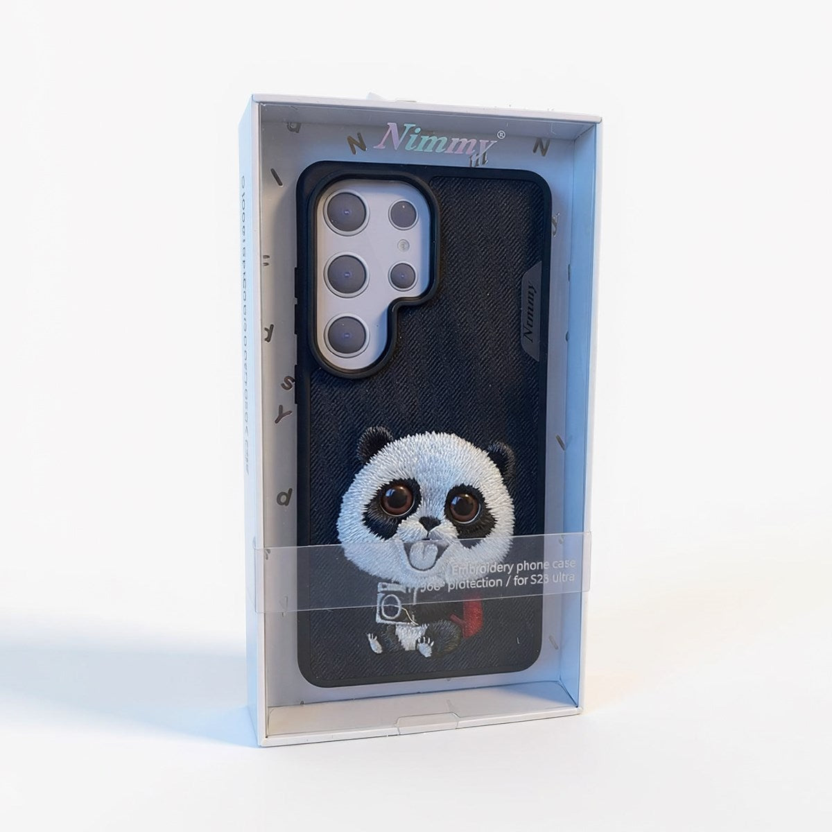 NİMMY · 3D Embroidered Eye Detail Panda Design Silicone Case for Samsung Galaxy S26 Ultra · 4