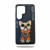 NİMMY · 3D Embroidered Zincir and Glasses Detail Pug Dog Design Case for Samsung Galaxy S26 Ultra · 1