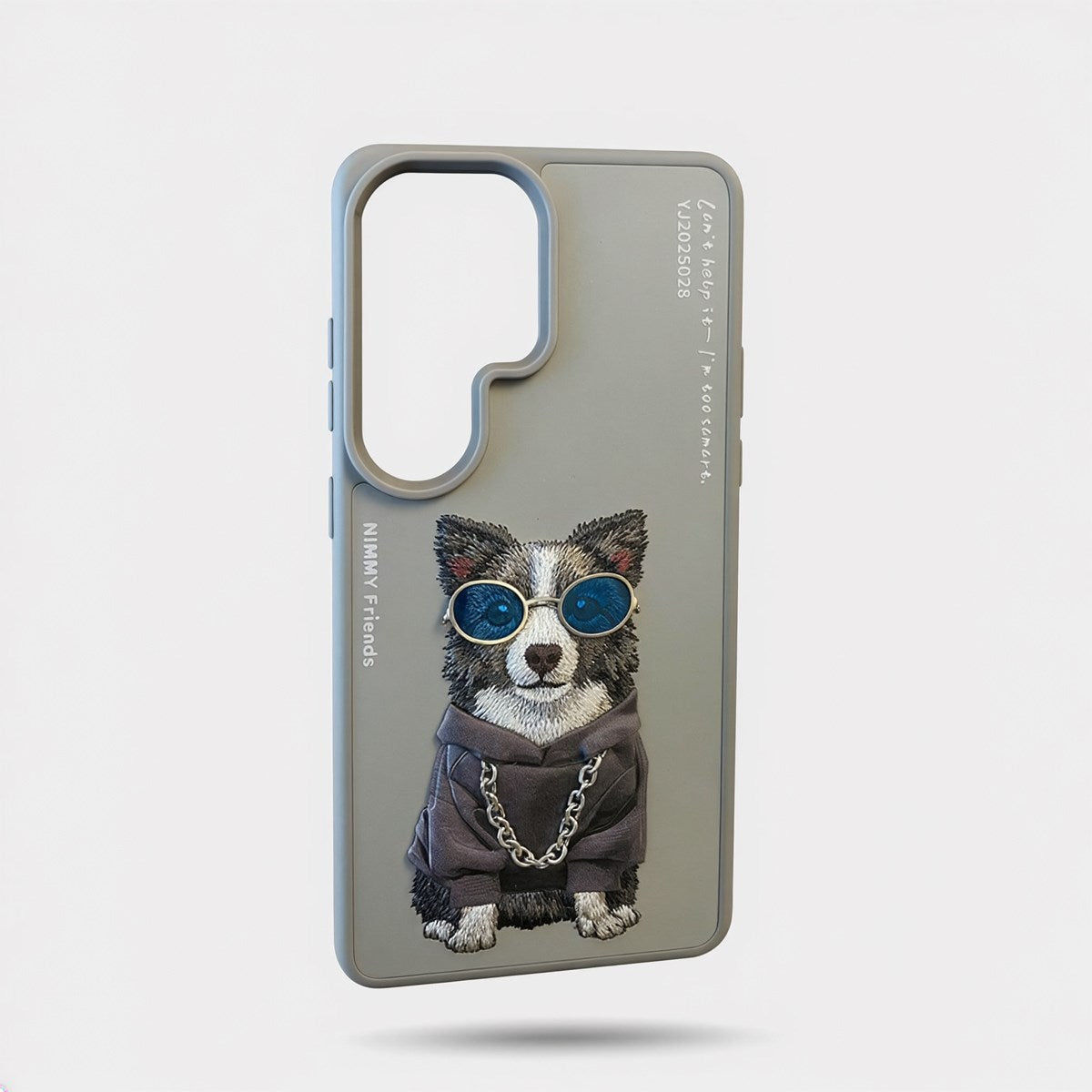 NİMMY · 3D Embroidered Zincir and Glasses Detail Border Collie Dog Design Case for Samsung Galaxy S26 Ultra · 1