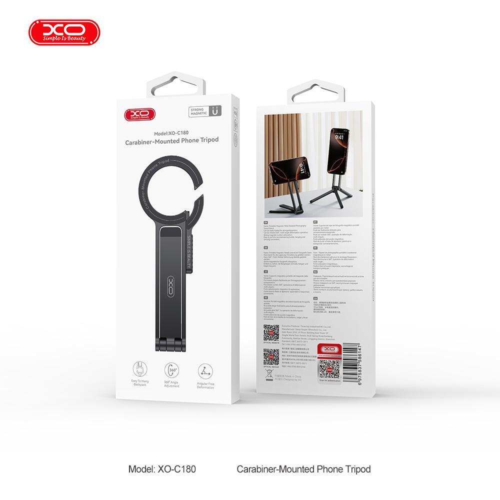 XO C180 360-Degree Magnetic Phone Tripod with Carabiner · 4
