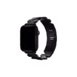 Apple Watch Uyumlu Cross Loop Çelik Kordon Siyah
