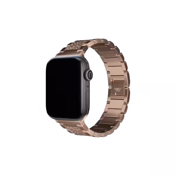 Apple Watch Uyumlu Diamond Loop Çelik Kordon Rose Gold