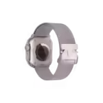 Apple Watch Uyumlu Hasır Milano Loop Çelik Kordon Titanyum