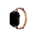 Apple Watch Uyumlu Hoop Loop Çelik Kordon Rose Gold