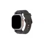 Apple Watch Uyumlu Ironhide Loop Silikon Kordon Black Green
