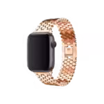 Apple Watch Uyumlu Octagon Loop Çelik Kordon Rose Gold