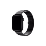 Apple Watch Uyumlu Plain Pro Loop Çelik Kordon Siyah
