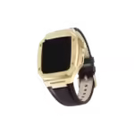 Apple Watch Uyumlu Rich Kasa Koruyucu Kordon Siyah Gold