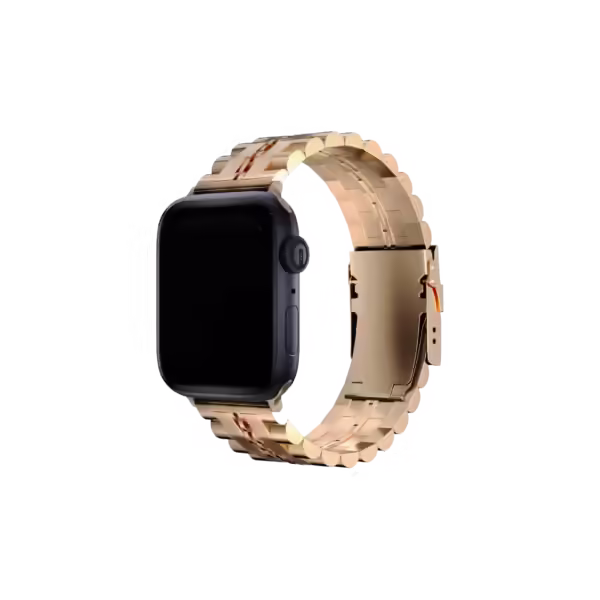 Apple Watch Uyumlu Row Steel Loop Çelik Kordon Rose Gold