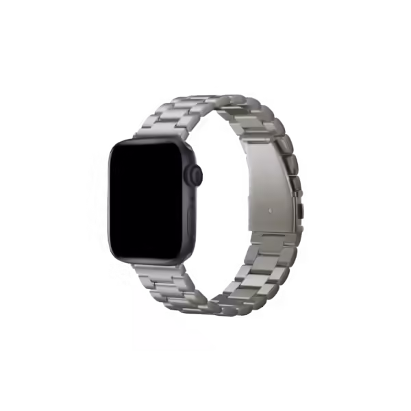 Apple Watch Uyumlu Three Loop Çelik Kordon Metalic