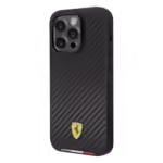 Ferrari Orijinal Lisanslı Carbon Italy Apple iPhone Kılıf Siyah
