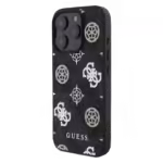 Guess Classic 4G Orijinal Lisanslı Apple iPhone Kılıf Siyah
