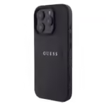 Guess Grained Orijinal Lisanslı Apple iPhone Kılıf Siyah