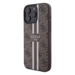 Guess Printed Orijinal Lisanslı Apple iPhone Kılıf Kahverengi