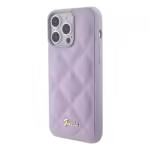 Guess Kapitone Orijinal Lisanslı Apple iPhone Kılıf Mor