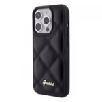 Guess Kapitone Orijinal Lisanslı Apple iPhone Kılıf Siyah